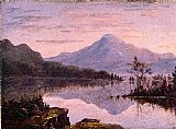 Sanford Robinson Gifford Toung Mountain, Lake George painting